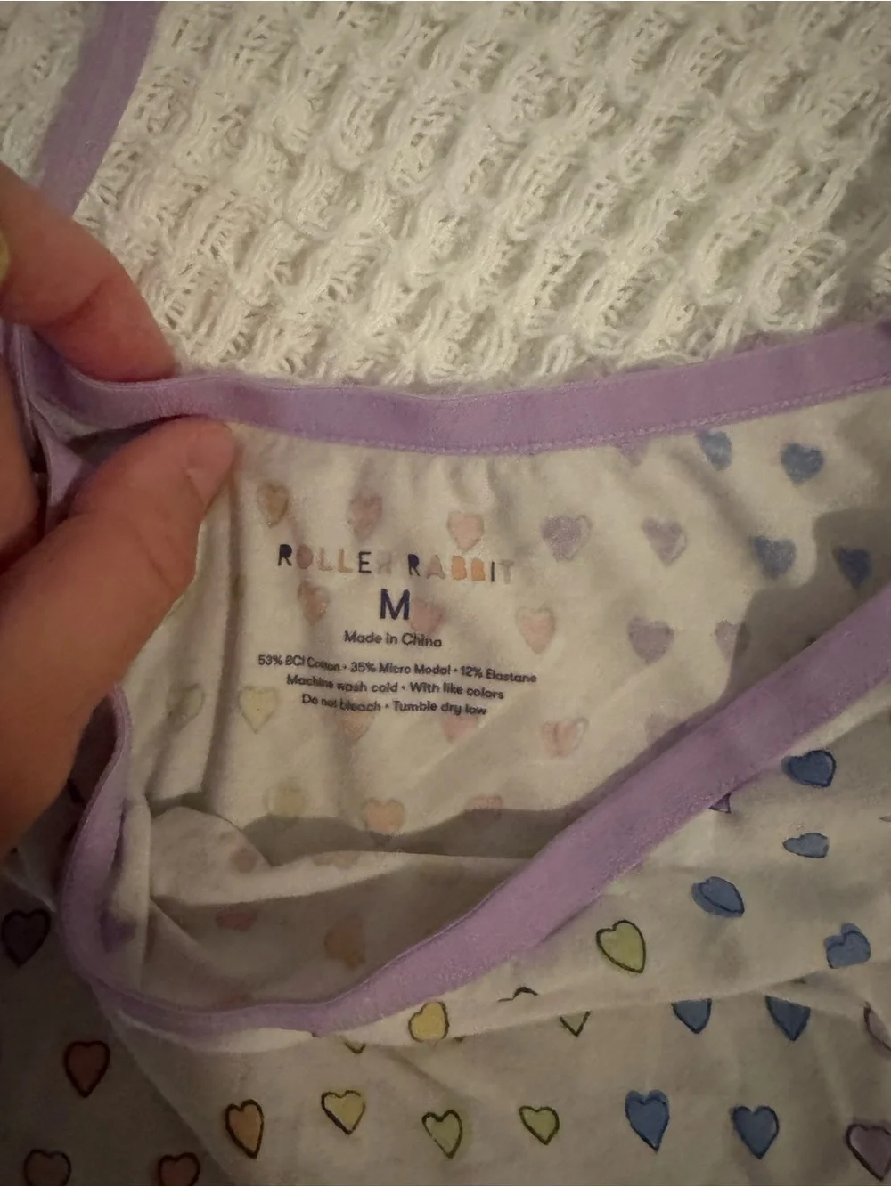 Roller Rabbit Intimates Rainbow Heart Tank - Picture 3 of 3